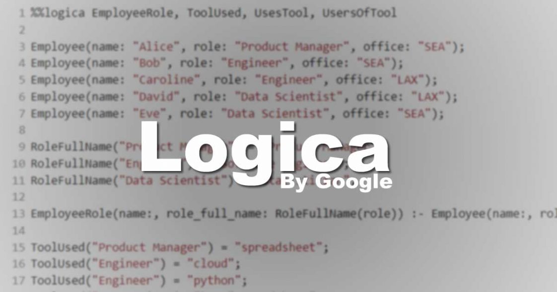 Logica: Google Introduces Free Programming Language For Big Data